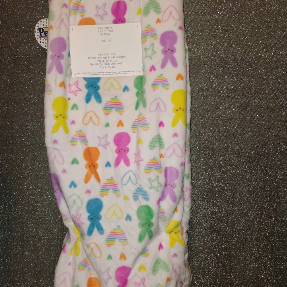 Multicolor Peeps Happy Easter Oversized Plush Throw - Picture 2 of 6